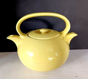 Vintage HALL CHINA Co. Yellow  Tea Master 'Twinspout' Teapot  With Divided Interior