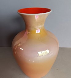 Vintage Mid Century Modern  Imperial Art Glass Vase , 6.5 Inch