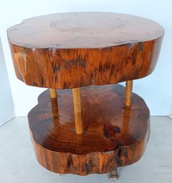 Live Edge 2-Tier Table, 4 Legged Table, 16' Tall & 14' Wide