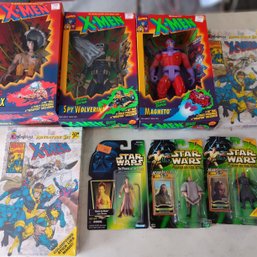 Lot Of 8 Unopened Toys (1914 - 2000), X-Men & Star Wars