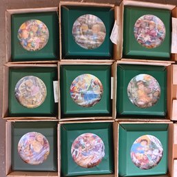 Franklin Mint 'Story Time' Plates In Plastic & Boxes VG Condition