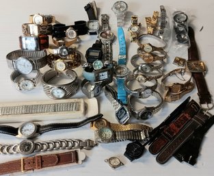Vintage Watches Mixed Lot Of Estate Find Parts Repair, Untested