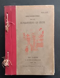1919 'Superstitions In China' Vol XIV French, Henri Dore 70 Color Illustrations, 344 Pgs, 1st Ed