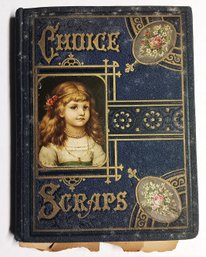 Victorian Antique Scrap Book, 16 Pages - Double Sided