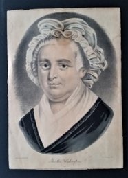 Antique Currier & Ives Lithograph, 'Martha Washington'