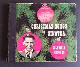 Vintage 78 RPM Record - Frank Sinatra Sings Christmas Songs