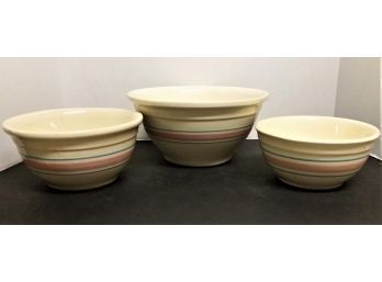 Vintage McCoy Mixing Bowls, Good Condition