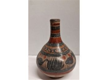 Vintage Native American, Mexican Clay Pottery, Water Jug 10'