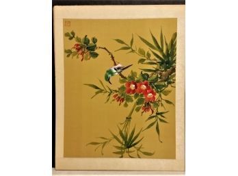 Chinese Painting - Bird, Bamboo, Flowers