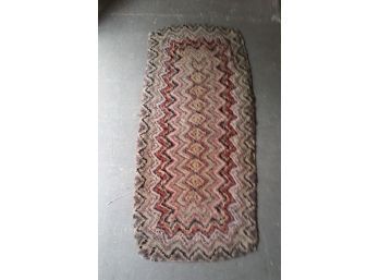 Vintage Rag Rug, Dazzler Pattern, 68'