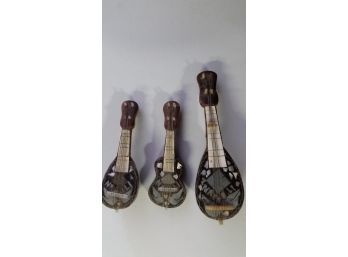 String Instrument Souvenirs From Naples, MOP & Shell, Circa 1940-60s,