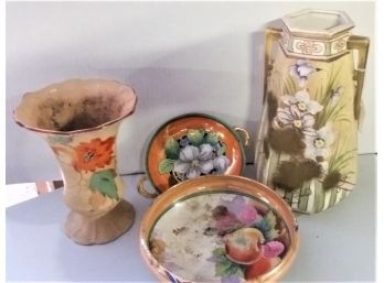 Lot Of Japanese Bowls & Vases