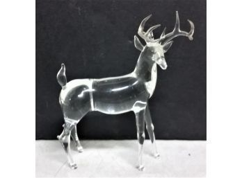 Glass Sculpture, Hand Blown 'Deer', Michael Dorofee, 76