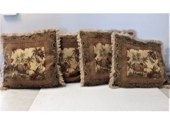 Set Of 4 Throw Pillows, 20 Inch