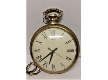 'Pocket Watch' Electric Wall Clock, Works, 17 Inch