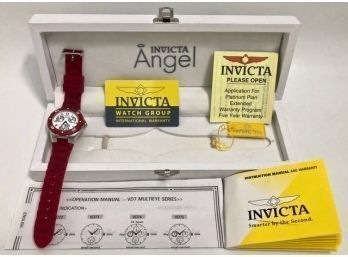 Multi-Function Wrist Watch, Red Invicta Angel, New In Box