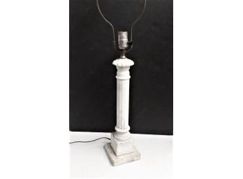 Antique Marble Alabaster Table Lamp,