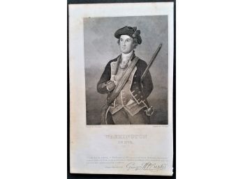 George Washington, As A Young Man, J.W.Steel, 1859