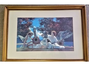 Maxfield Parrish 'The Lute Players',  Poster Print, 32 Inch