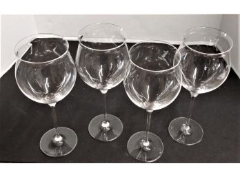 Contemporary RONA Balloon Stem Glasses, 11 Inch Tall
