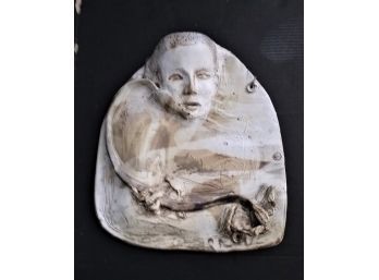 Wall Sculpture, Signed On Back, 20 Inch