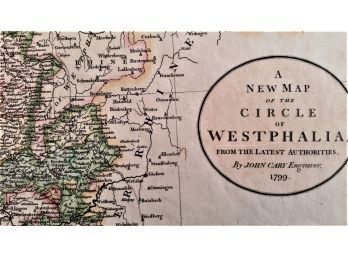 Antique Map, John Cary, ' Westphaila', 1799