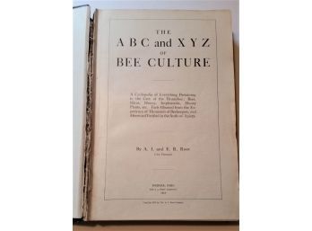 ABC & XYZ Of Bee Culture By A.I. Root, 1919