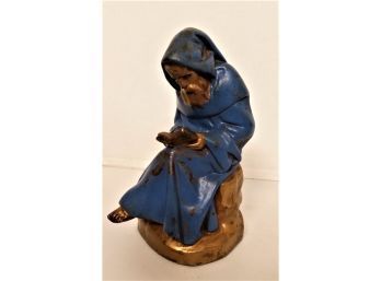 'Hooded Monk' Bookend, Paper Weight - Pompeian Bronze