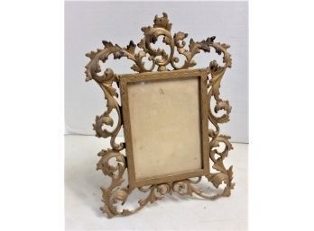 Antique Standing Brass Picture Frame - French Style