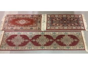 Lot Of 3 Contemporary Rug Runners,