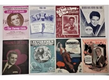 Vintage Sheet Music - Garland, Grable, Fisher, Comojolson, More