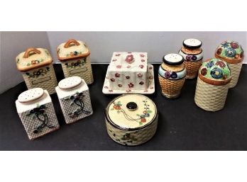 Lot Of Assorted Vintage Majolica - 10 Pieces