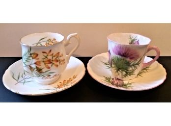 Two Shelly Demitasse Cup & Saucers