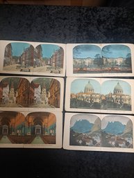 6 Stereoptican Cards