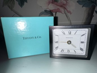 Rare Vintage Tiffany & Co Travel Bedside Clock - Read