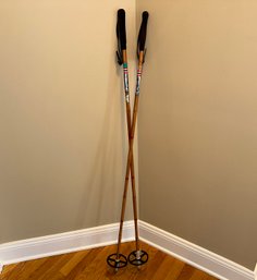 Vintage Bamboo Ski Poles LILJEDAHL VM-Staven 51 Inch