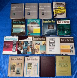 Vintage Set Of Encyclopedia Britannica Books Of The Year 1952-1968