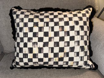 MacKenzie Childs Courtly Check Reversible Lumbar Pillow - 1 Of 2