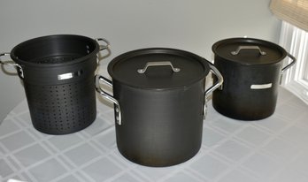Set Of Calphalon Commercial Aluminum Cookware Pots