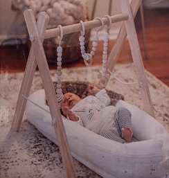 Wooden Baby Gym With Toys