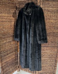 Stunning Full Length Faux Mink Fur Coat