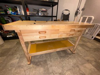 A Windsor Design 60 Inch Hardwood Workbench