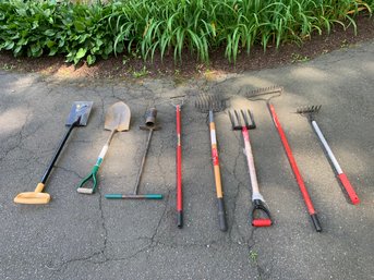 Barn And Garden Tools - Set Of 8