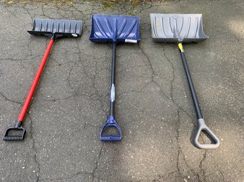 Snow Shovels - Set Of 3 Different Sizes