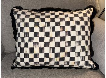 MacKenzie Childs Courtly Check Reversible Lumbar Pillow - 2 Of 2