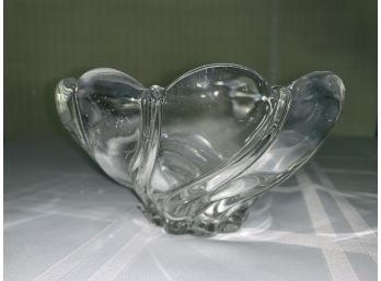 New Mikasa Peppermint Clear Crystal Bowl 5.5 Inches