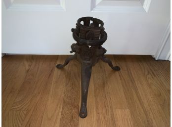 Antique Late 1800s Cast Iron Tree Stand By Crown North Bros