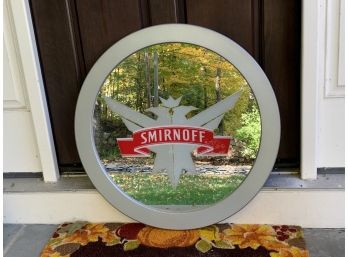 Cool Smirnoff Round Bar Mirror