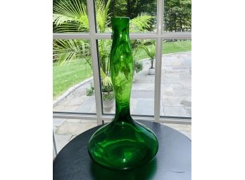 Vintage BLENKO Art Glass Decanter Genie Bottle #5815S Sea Green Wayne Husted MCM