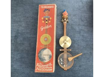 Rare Vintage 1950s Tischbumbass Toy Instrument